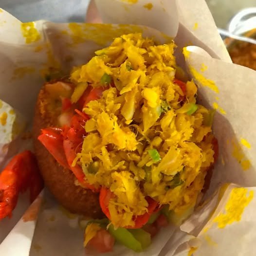 Acarajé com Bacalhau Saquinho